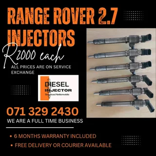 Range Rover 2.7 Injectors For Sale With Warranty