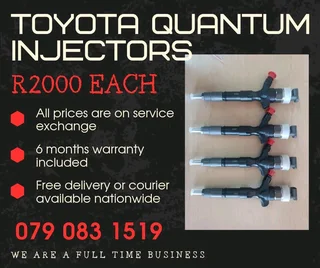 Toyota Quantum Injectors For Sale With Warranty Included