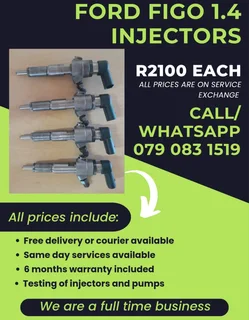 Ford Figo 1.4 Injectors For Sale With Warranty