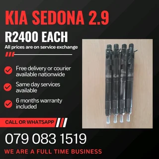 Kia Sedona 2.9 Injectors For Sale With Warranty