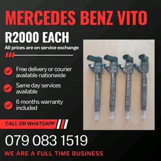 Mercedes Benz Vito 115 Injectors For Sale With Warranty