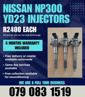 Nissan Np300 2.3 Injectors For Sale With Warranty