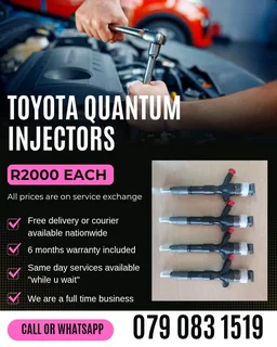 Toyota Quantum 2kd Injectors For Sale With Warranty