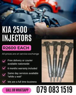 Kia 2500 Injectors For Sale With Warranty