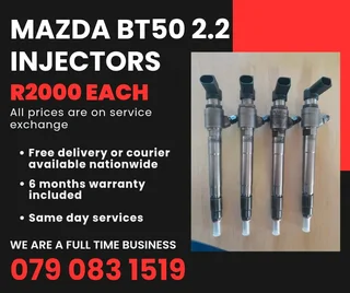 Mazda Bt50 2.2 Injectors For Sale With Warranty