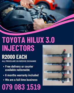 Toyota Hilux 3.0 Injectors For Sale With Warranty