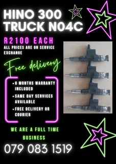 Hino 300 Truck Injectors For Sale With Warranty Included