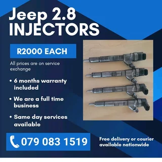 Jeep 2.8 Injectors For Sale With Warranty Included