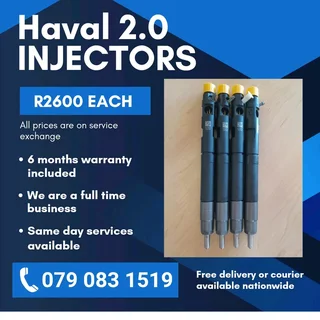 Haval 2.0 Injectors For Sale With Warranty