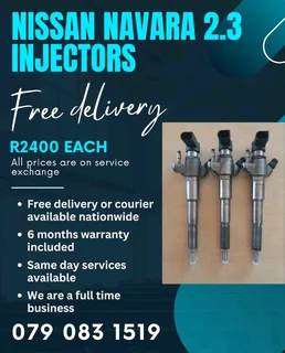 Nissan Navara 2.3 Injectors For Sale With Warranty