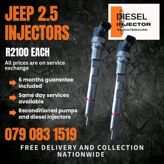 Jeep 2.5 Injectors For Sale With Warranty Included
