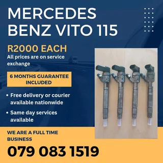 Mercedes Benz Vito 115 Injectors For Sale With Warranty