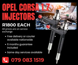 Opel Corsa 1.7 Injectors For Sale With Warranty