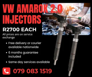 Vw Amarok 2.0 Injectors For Sale With Warranty Included