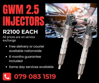 Gwm 2.5 Injectors For Sale With Warranty