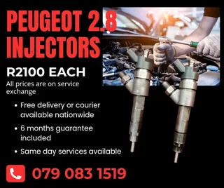Peugeot 2.8 Injectors For Sale With Warranty Included
