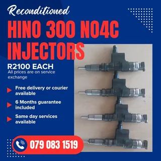 Hino 300 Truck Injectors For Sale With Warranty Included