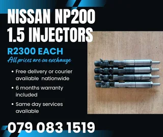 Nissan Np200 1.5 Injectors For Sale With Warranty