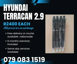 Hyundai Terracan 2.9 Injectors For Sale With Warranty Included