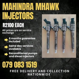 Mahindra Mhawk Injectors For Sale With Warranty Included