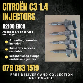 Citroën C3 1.4 Injectors For Sale With Warranty Included