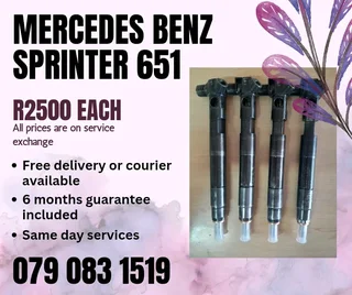 Mercedes Benz Sprinter 651 Injectors For Sale With Warranty Included