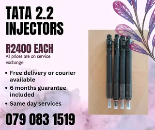 Tata 2.2 Injectors For Sale With Warranty Included