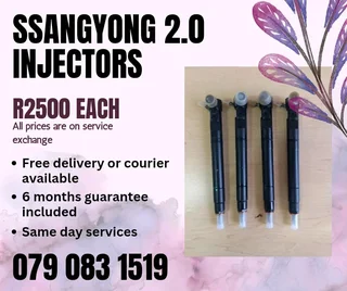 Ssangyong 2.0 Injectors For Sale With Warranty Included