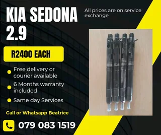 Kia Sedona 2.9 Injectors For Sale With Warranty