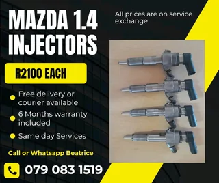 Mazda 1.4 Injectors For Sale With Warranty Included