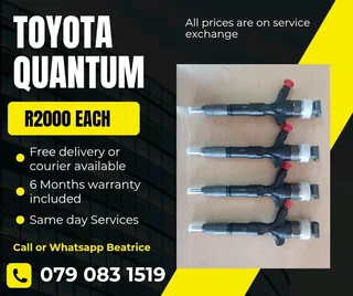 Toyota Quantum Injectors For Sale With Warranty Included