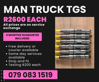 Man Truck Tgs Injectors For Sale With Warranty Included