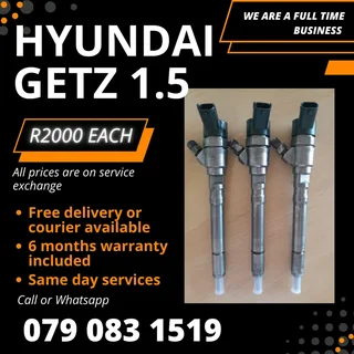 Hyundai Getz 1.5 Injectors For Sale With Warranty