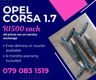 Opel Corsa 1.7 Injectors For Sale With Warranty Included