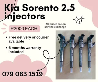 Kia Sorento 2.5 Injectors For Sale With Warranty
