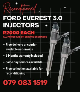 Ford Everest 3.0 Injectors For Sale With Warranty