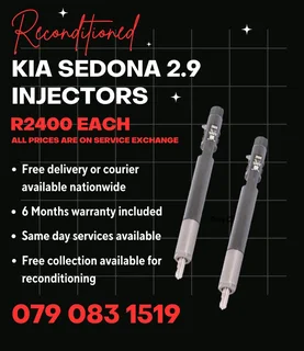 Kia Sedona 2.9 Injectors For Sale With Warranty