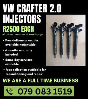 Vw Crafter 2.0 Injectors For Sale With Warranty