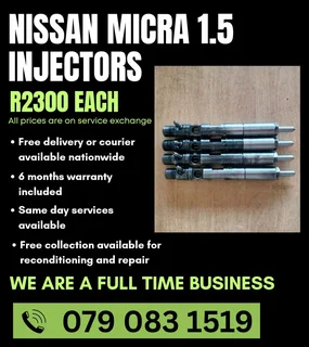 Nissan Micra 1.5 Injectors For Sale With Warranty Included