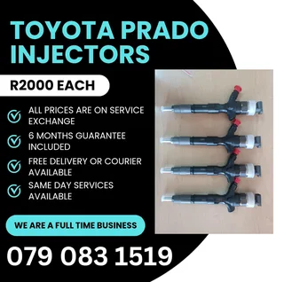 Toyota Prado Injectors For Sale With Warranty Included