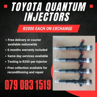 Toyota Quantum Injectors For Sale With Warranty Included