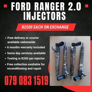 Ford Ranger 2.0 Injectors For Sale With Warranty