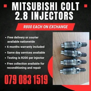 Mitshubishi Colt 2.8 Injectors For Sale With Warranty Included