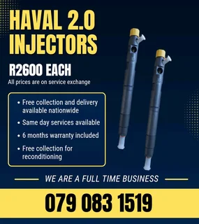 Haval 2.0 Injectors For Sale With Warranty Included