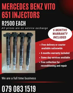 Mercedes Benz Vito 651 Injectors For Sale With Warranty Included