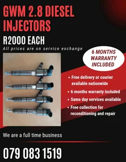Gwm 2.8 Injectors For Sale With Warranty