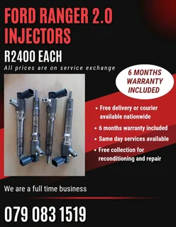 Ford Ranger 2.0 Injectors For Sale With Warranty Included