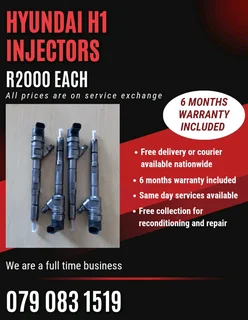 Hyundai H1 Injectors For Sale With Warranty Included