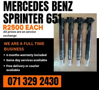 Mercedes Benz Sprinter 651 Injectors For Sale With Warranty Included