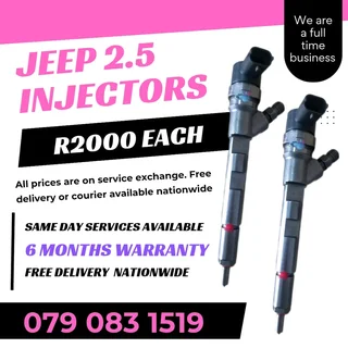 Jeep 2.5 Injectors For Sale With Warranty
